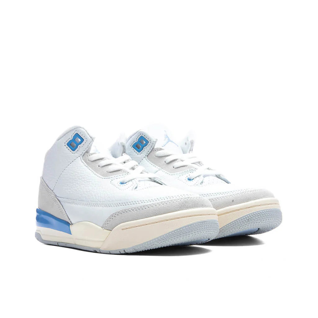 Air Jordan 3 Retro Lucky Shorts PS Summit White Hydrogen Blue Legend Blue
