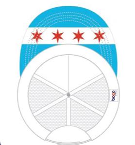 Commonwealth Running Company Chicago Flag Logo Trucker Hat 2021