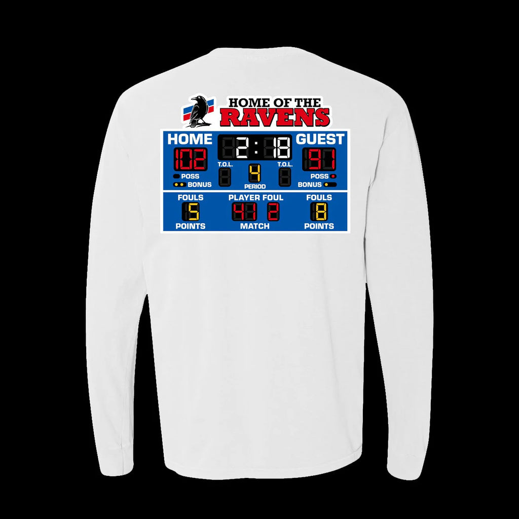 Two18 Check The Score Long Sleeve Tee White