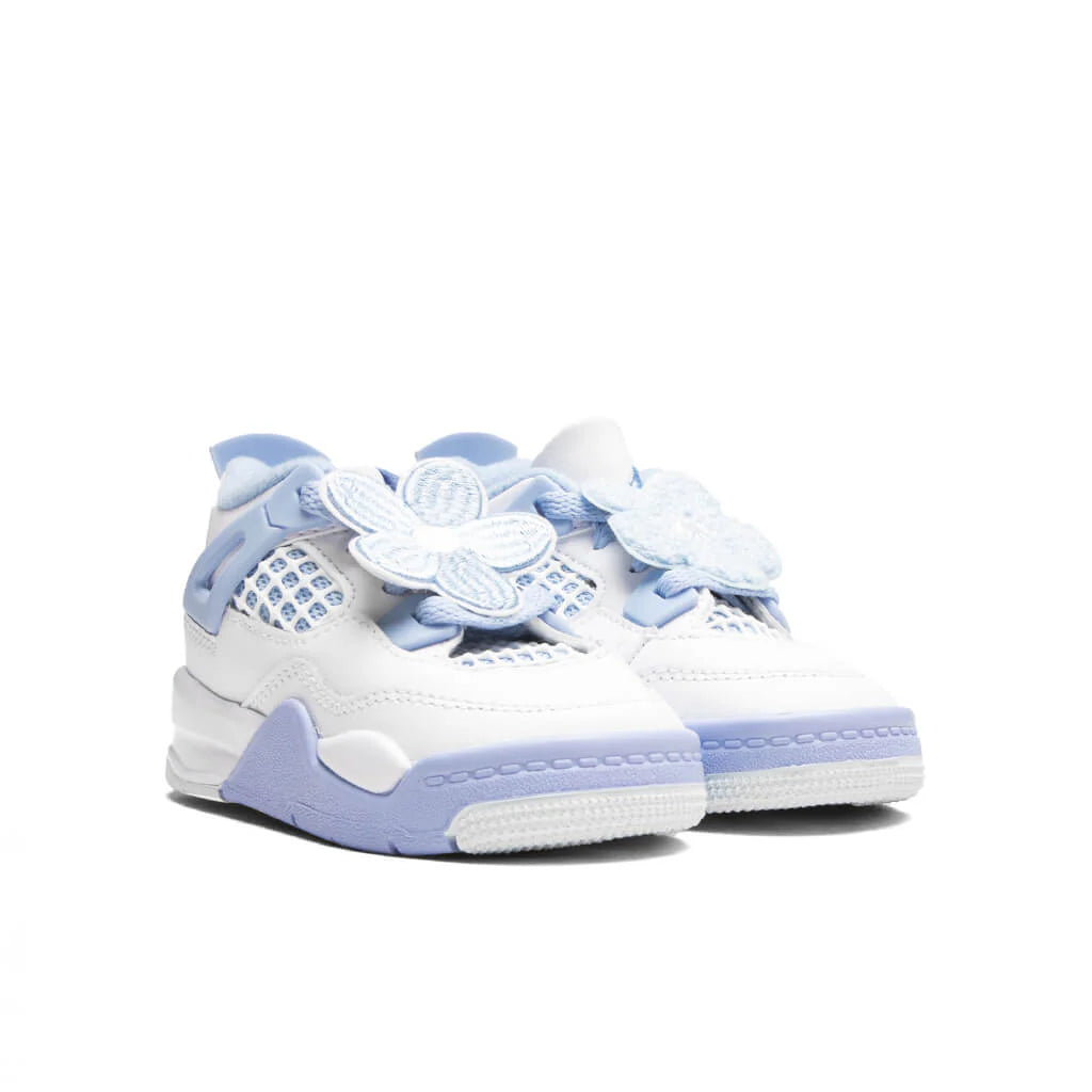 Air Jordan 4 Retro Aluminum TD White Aluminum Blue Tint Oil Green