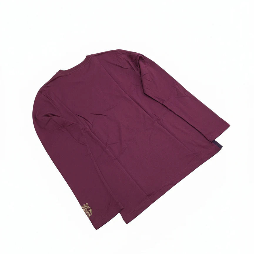 Nike FC Barcelona Authentic Long Sleeve Cotton Top Red Blue