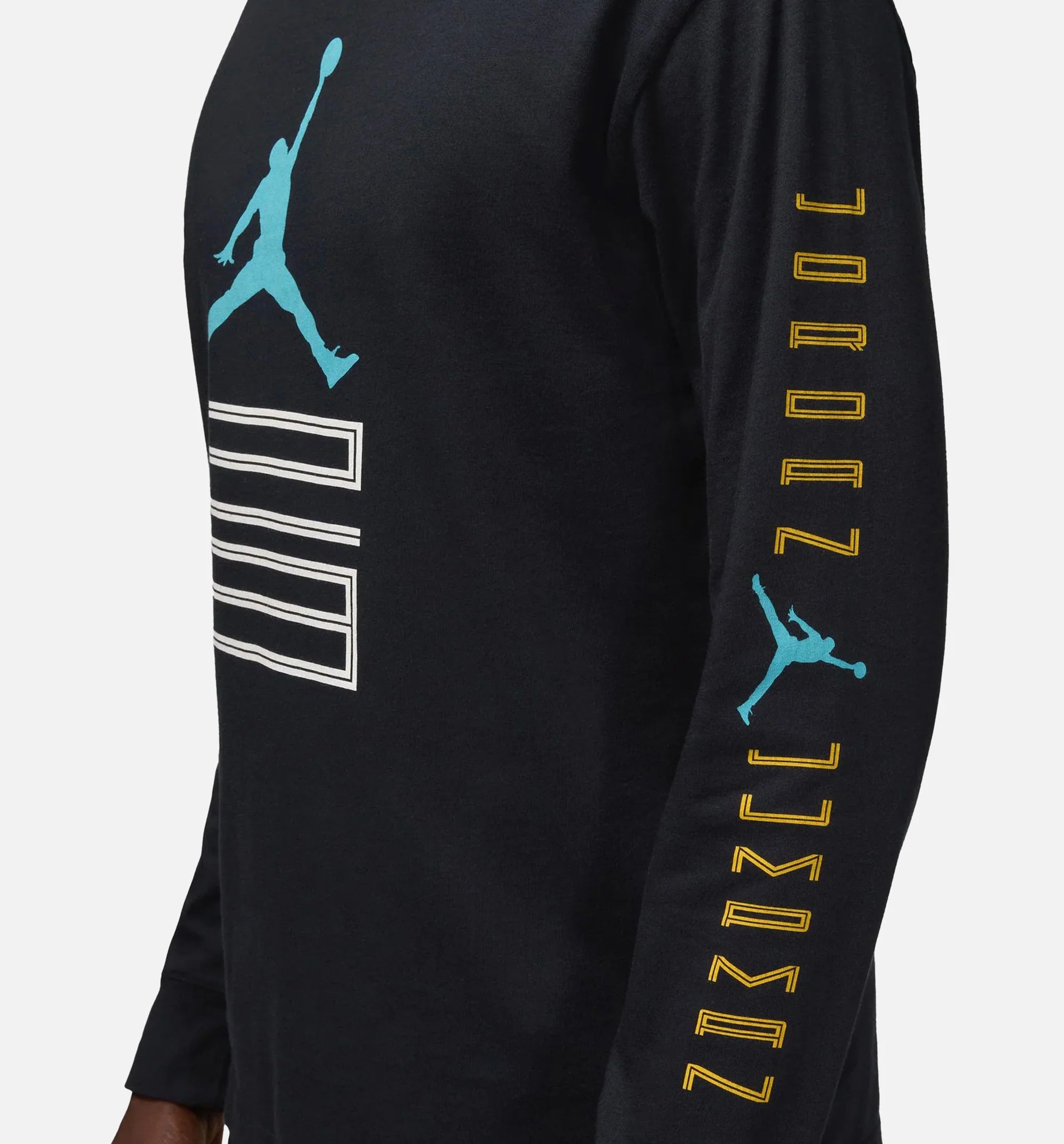 Brooklyn 23 AJ11 Mens Long Sleeve Shirt Black Blue