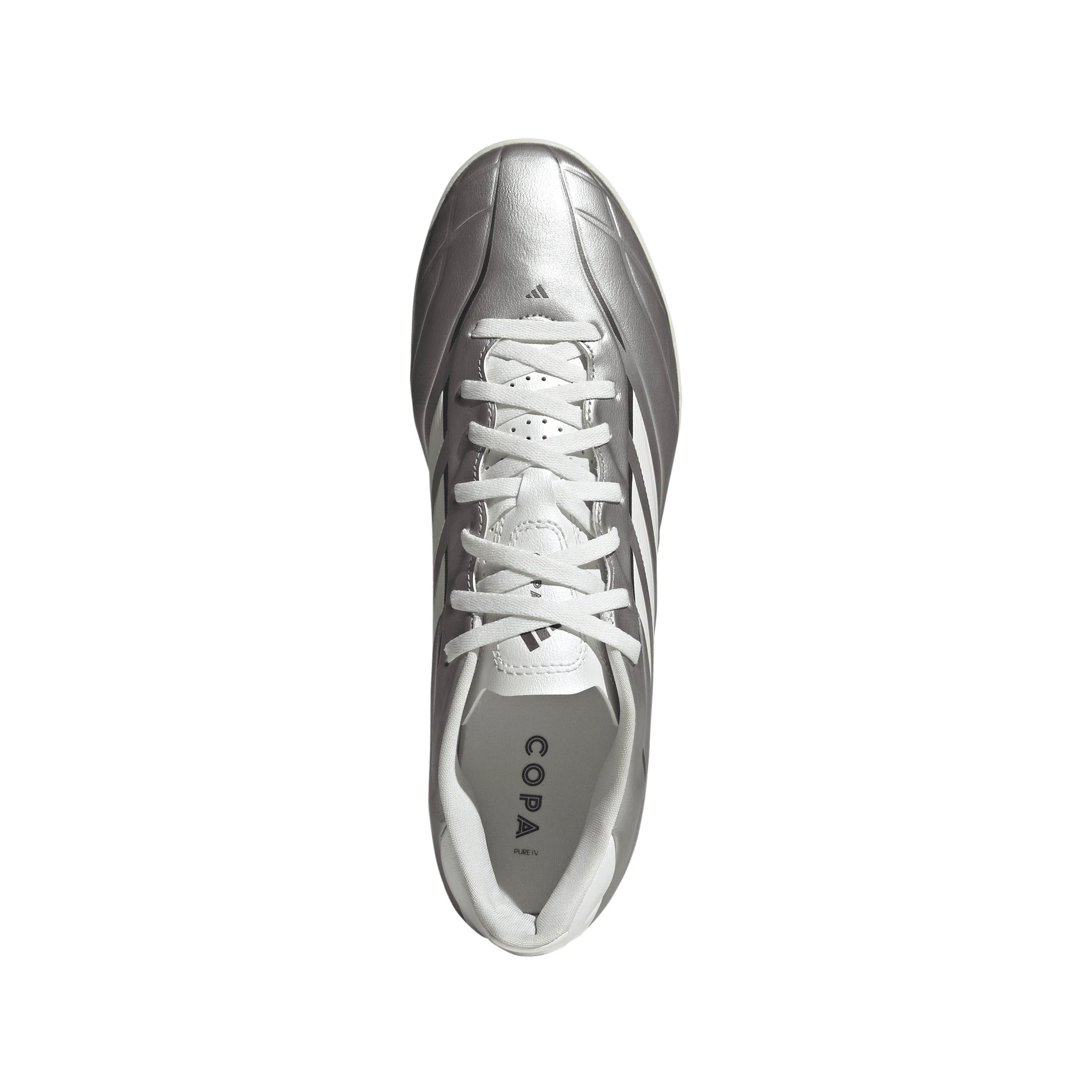 adidas Copa Pure IV Club TF Turf Mens Soccer Cleats Metal Silver