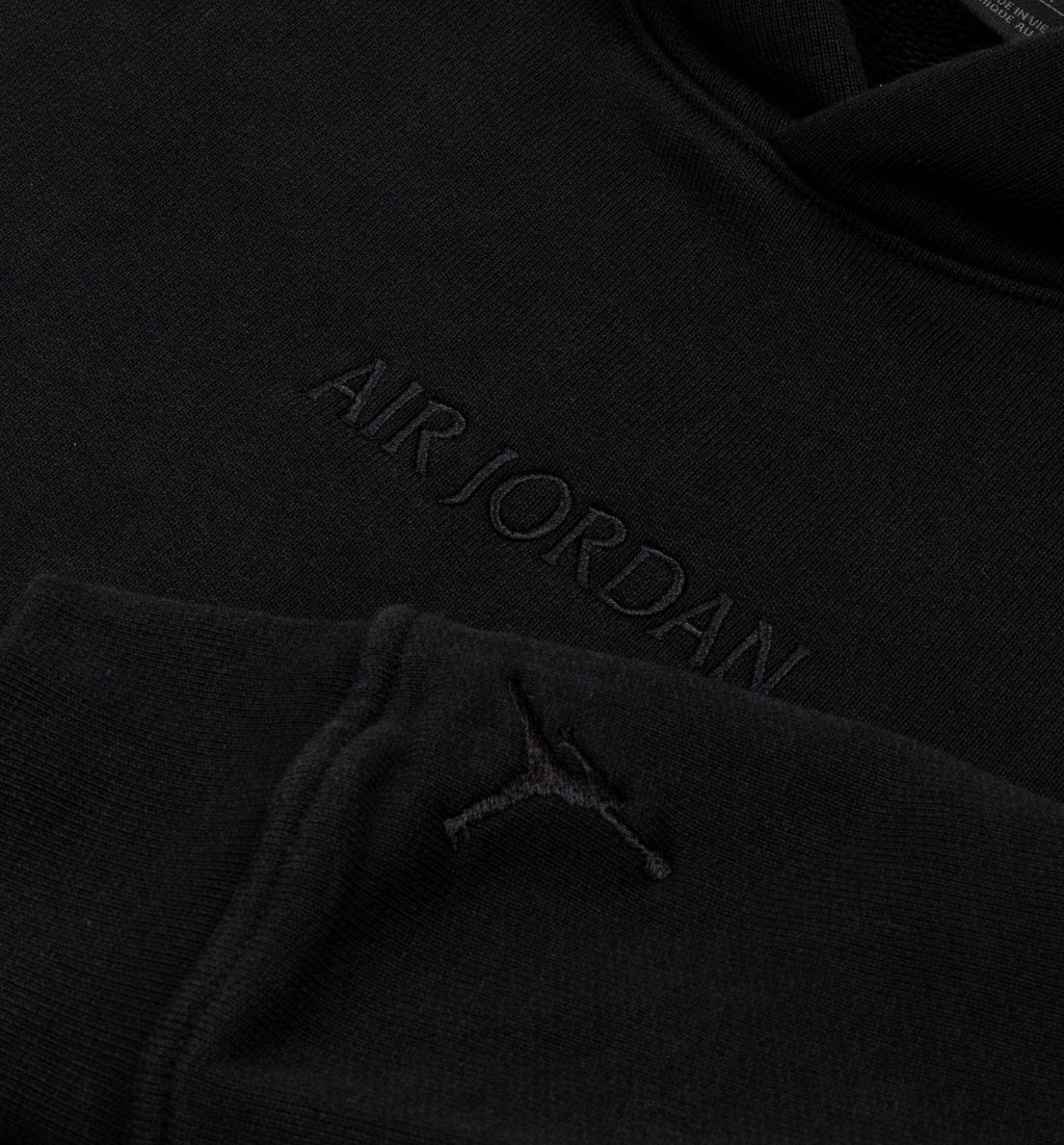 Wordmark Fleece Mens Hoodie Black