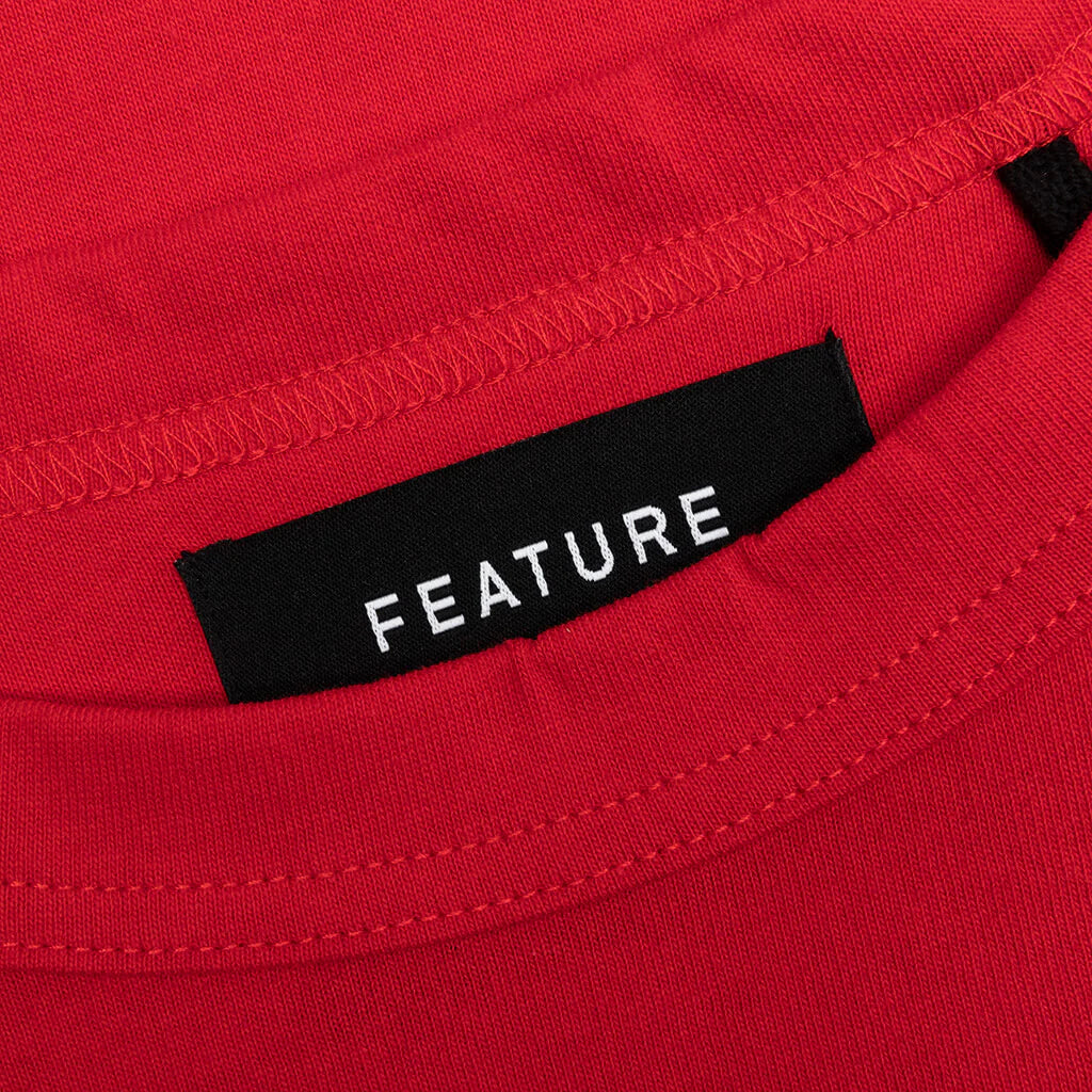 Jersey Braque Pocket Tee Red
