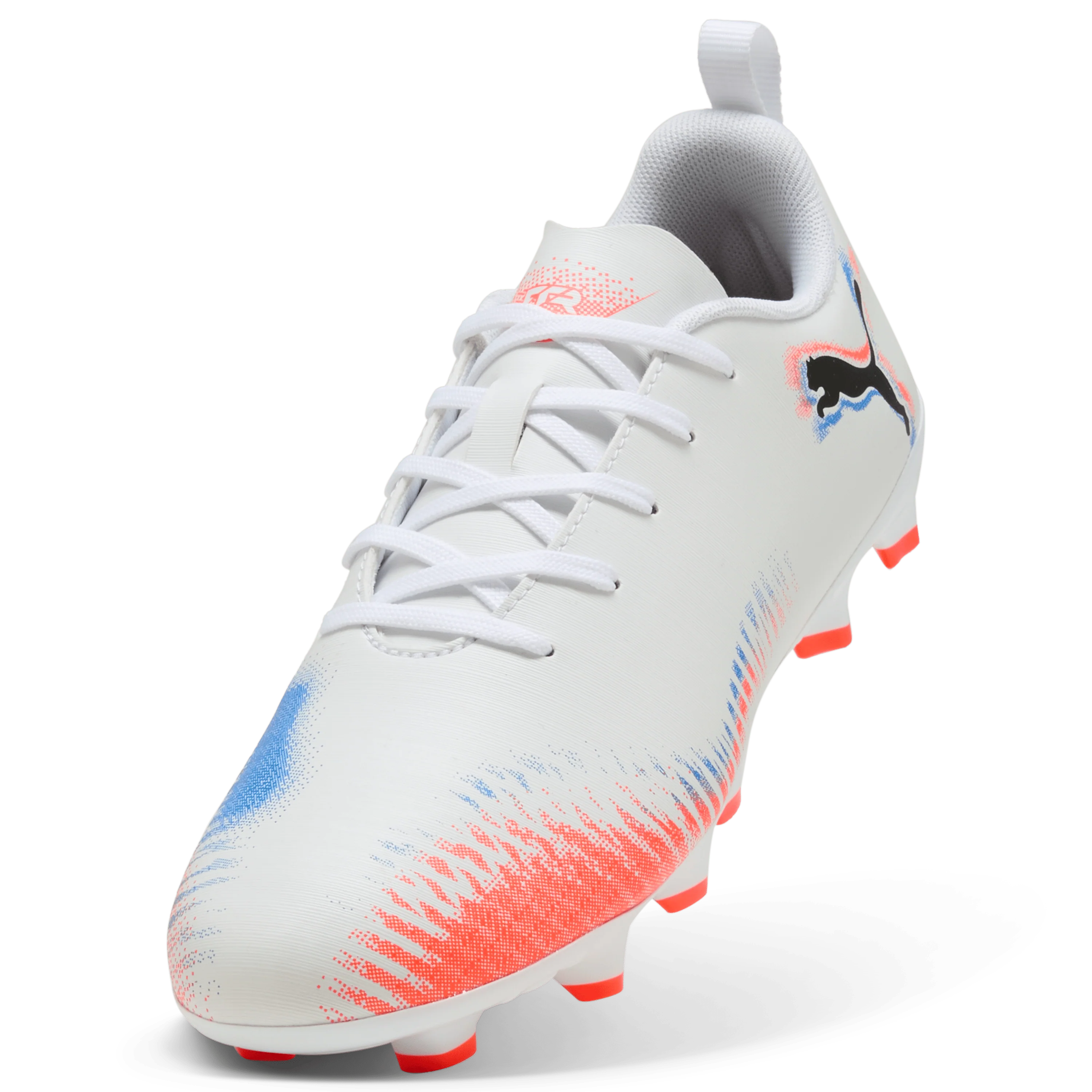 PUMA Future 8 Play FG AG Youth Soccer Cleats White Black