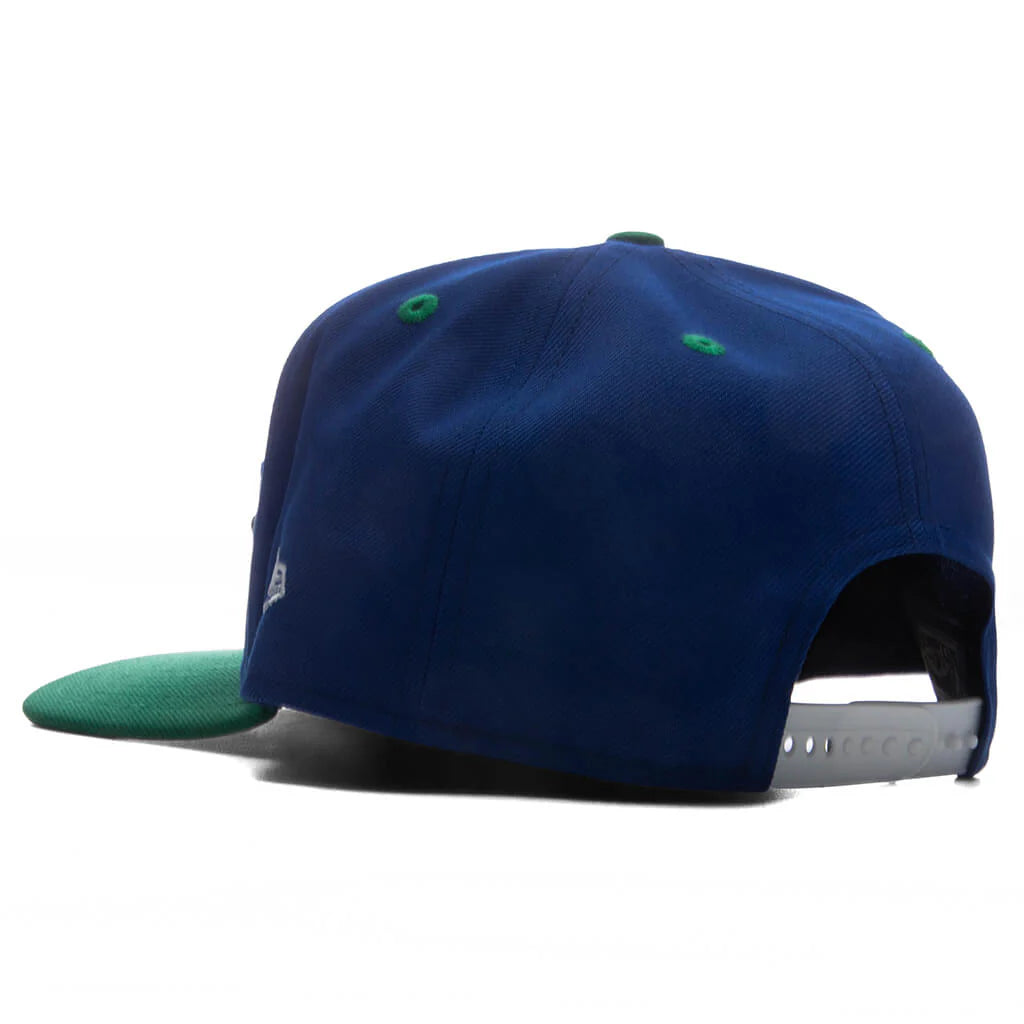 9FIFTY A Frame Curved Hardwood Classics Script Snapback Dallas Mavericks