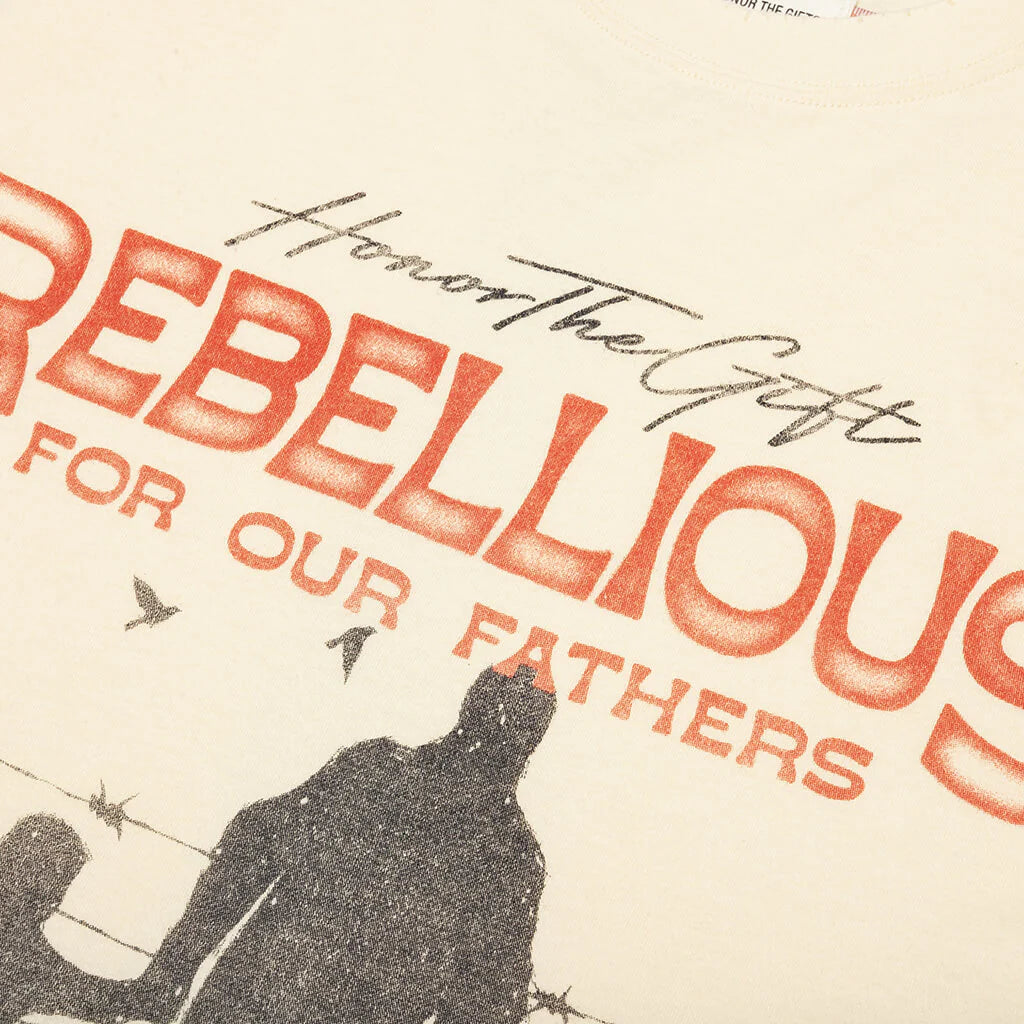 Rebellious for Our Fathers S S Tee Bone