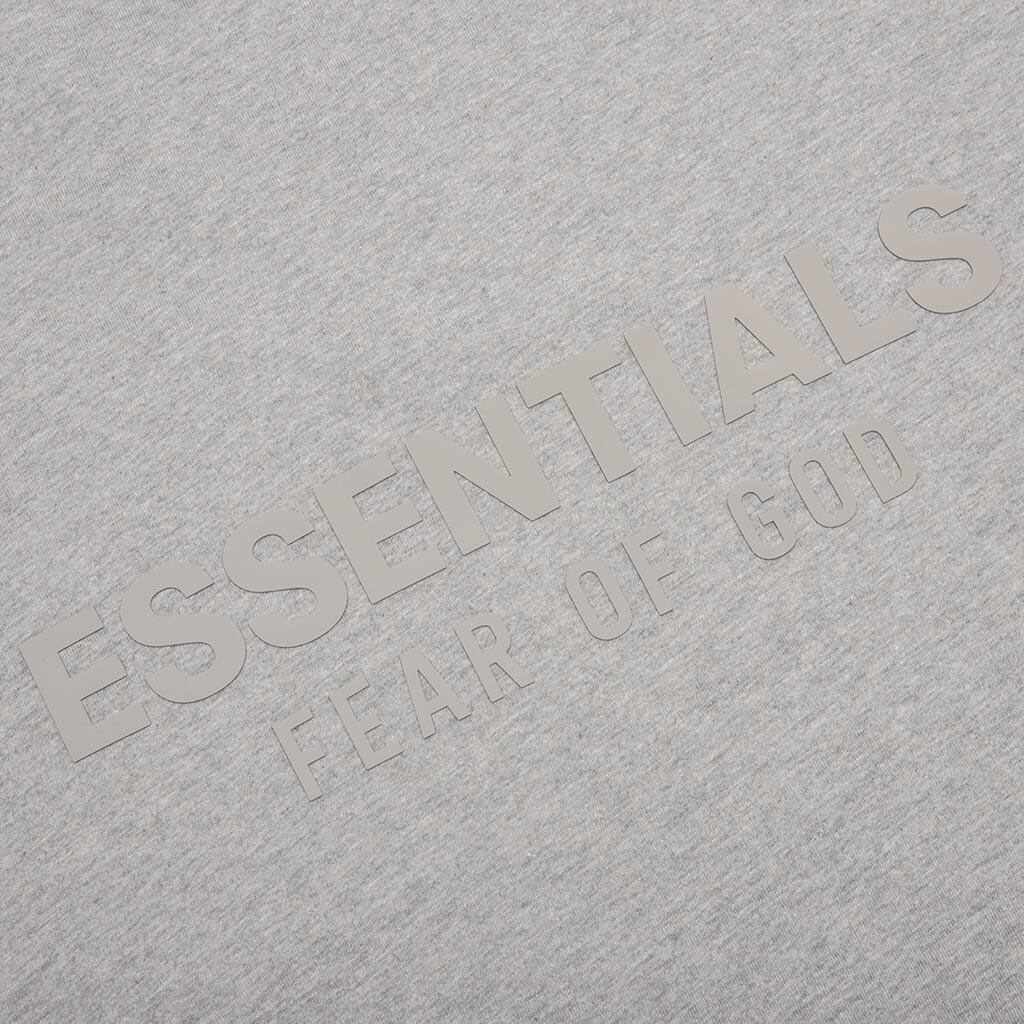 V Neck T Shirt Dark Heather Oatmeal