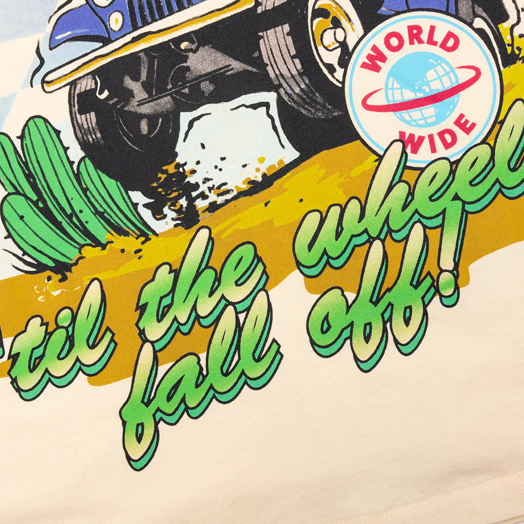 Wheels Off T Shirt Butter Cream