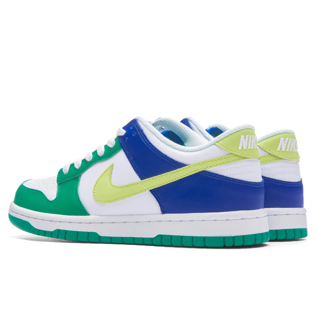 Dunk Low BG GS White Light Lemon Twist Stadium Green