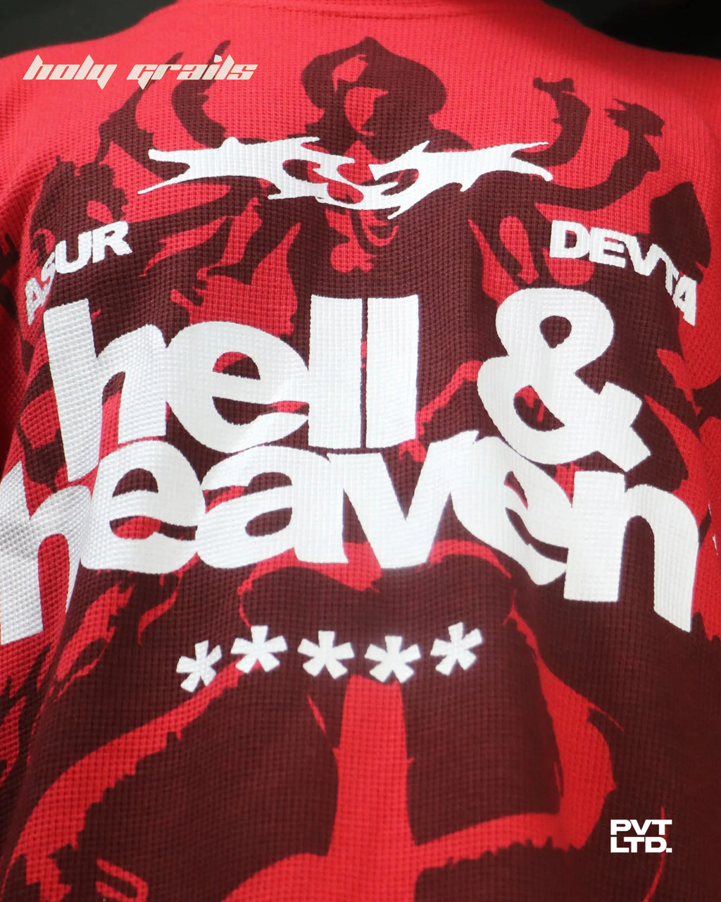 Heaven Hell Waffle Sweatshirt HG x Pvt Ltd