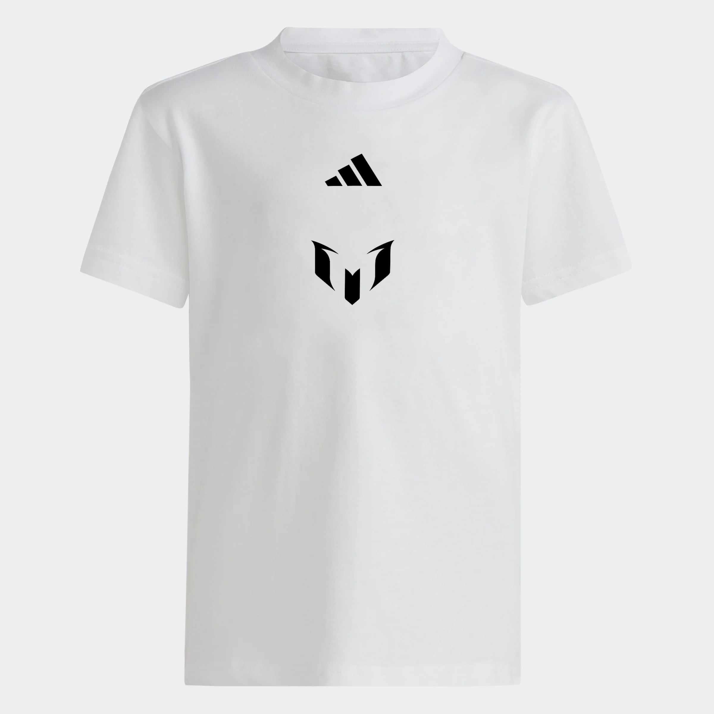 adidas Messi Youth Cotton Tee White Pink