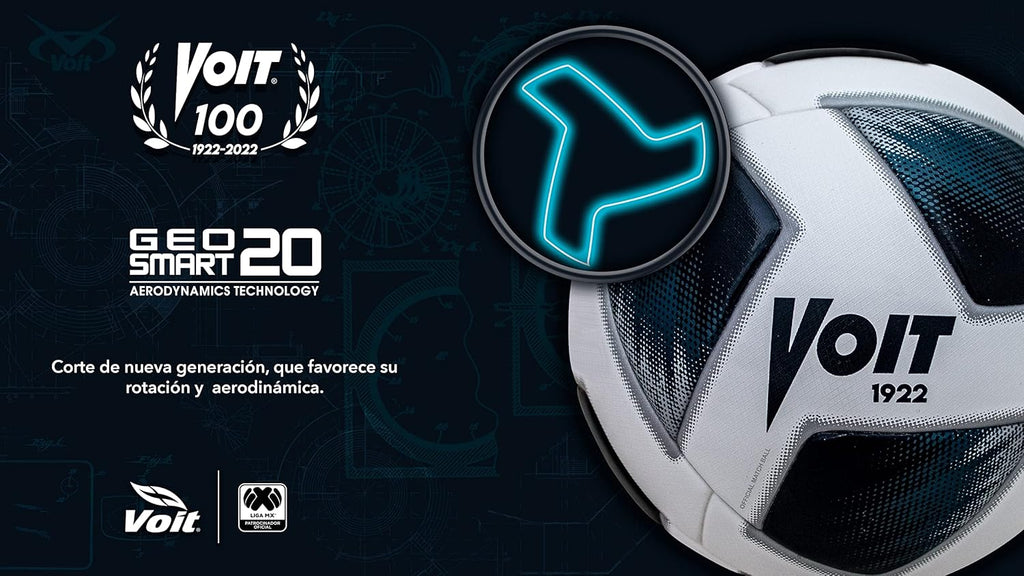 Voit Pro Clausura Replica Soccer Ball 2022 White Black