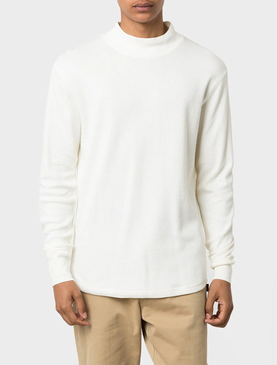 Stussy Mock Thermal Mens Shirt Natural