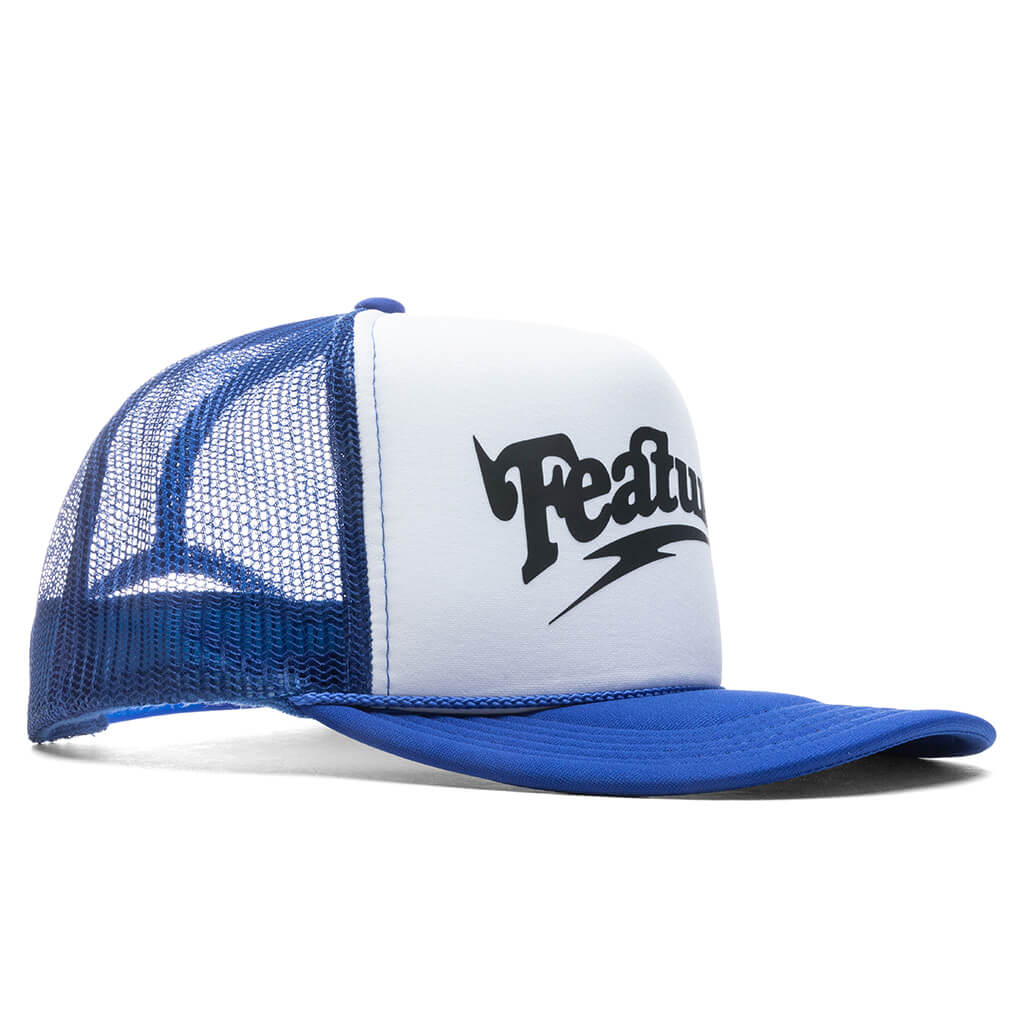 Spike Trucker Hat Royal White