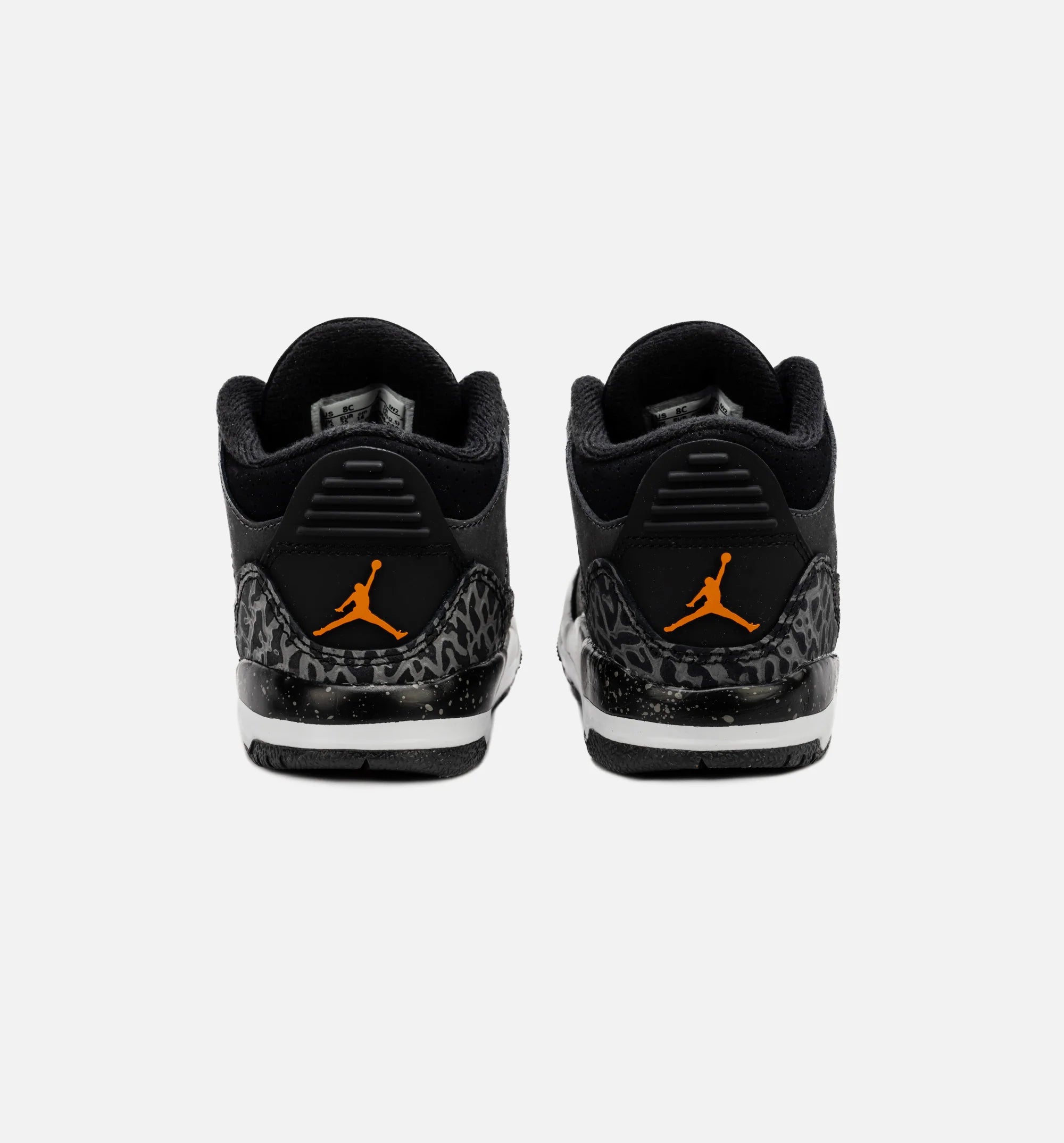 Air Jordan 3 Retro Fear Infant Toddler Lifestyle Shoe Night Stadium Total Orange