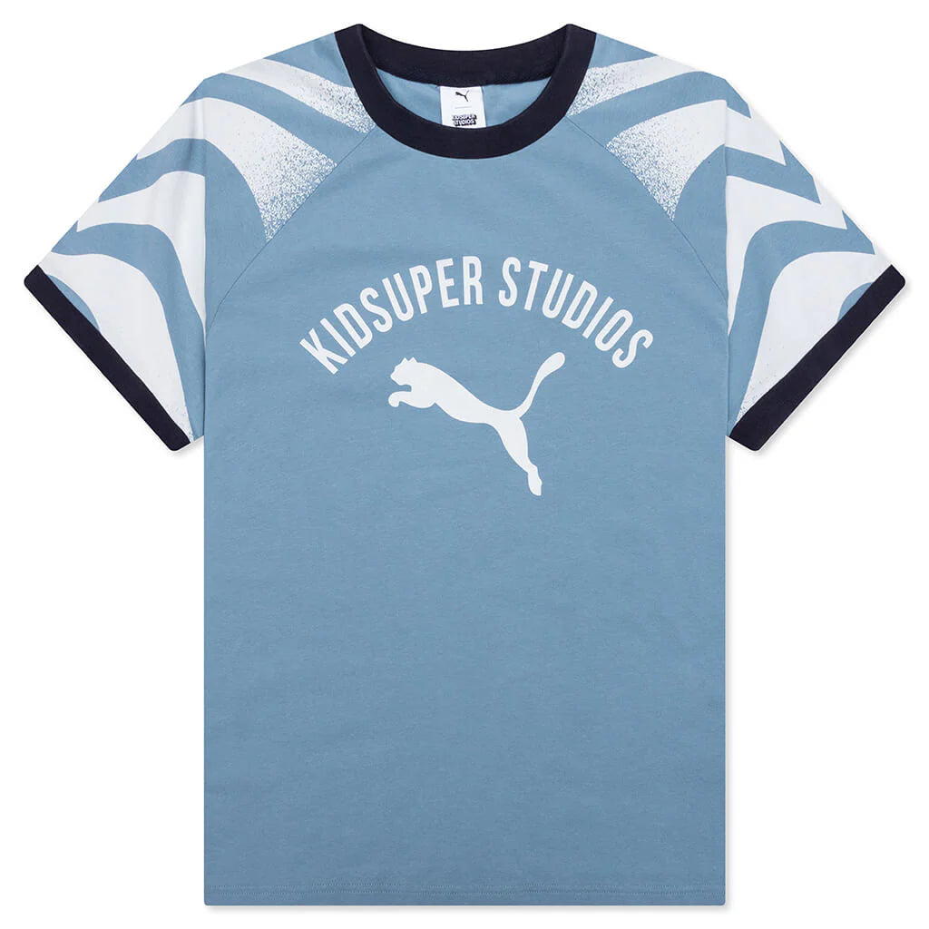 Puma x KidSuper Ringer Tee Cool Blue