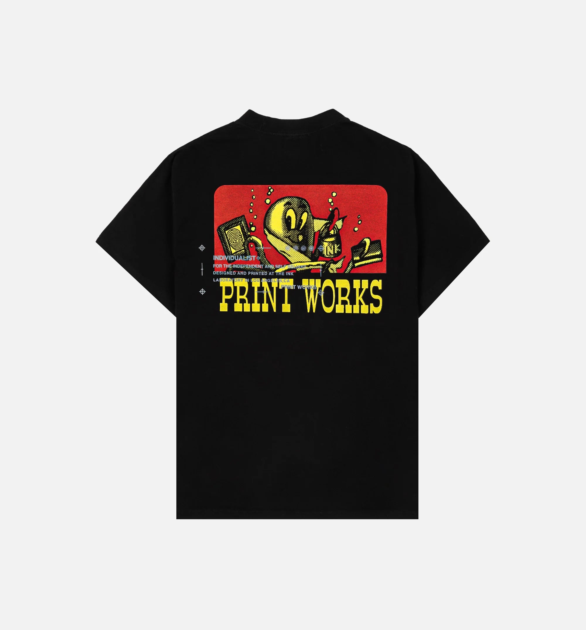 The Works Logo Mens Short Sleeve Shirt Black