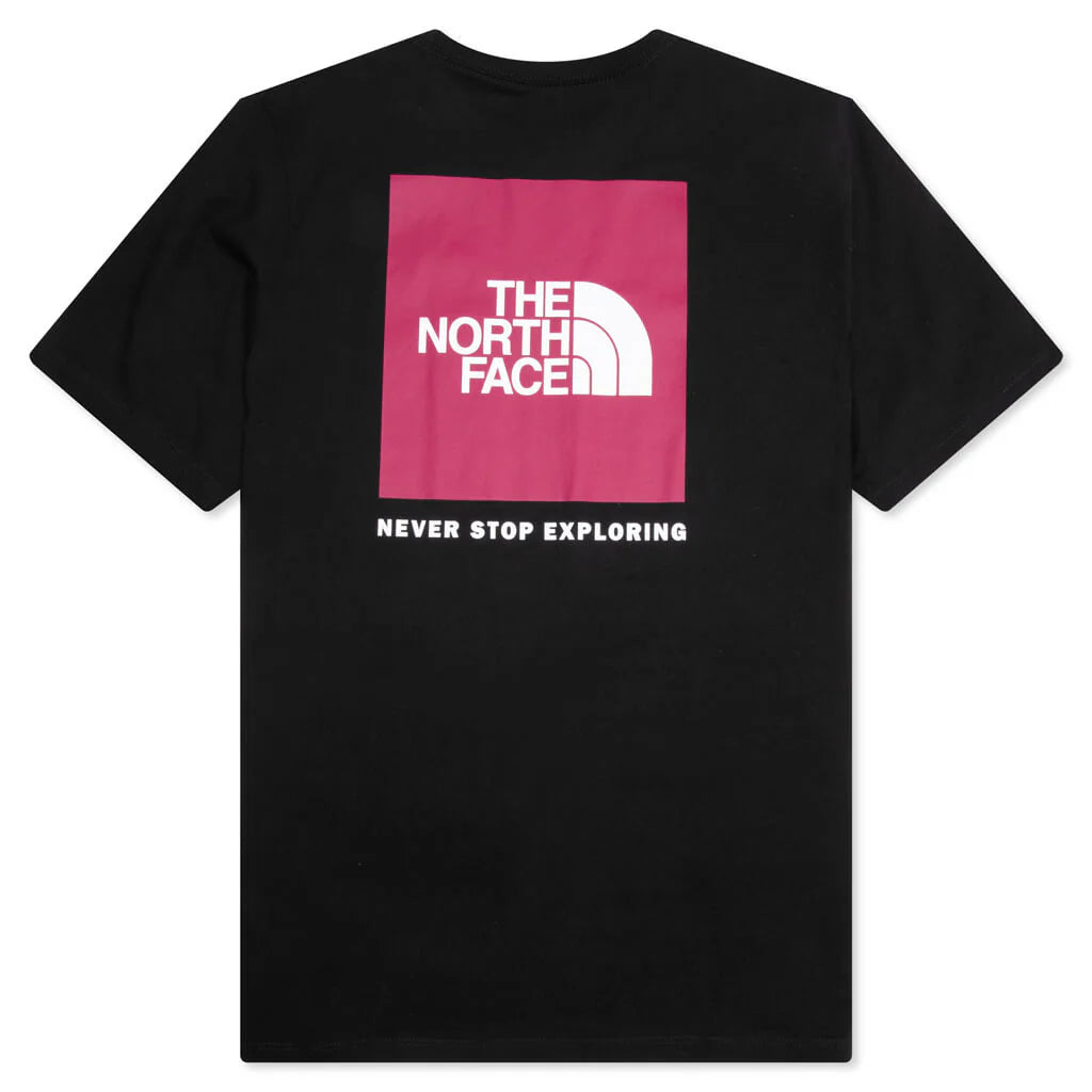 Box Never Stop Exploring S S Tee Black Pink