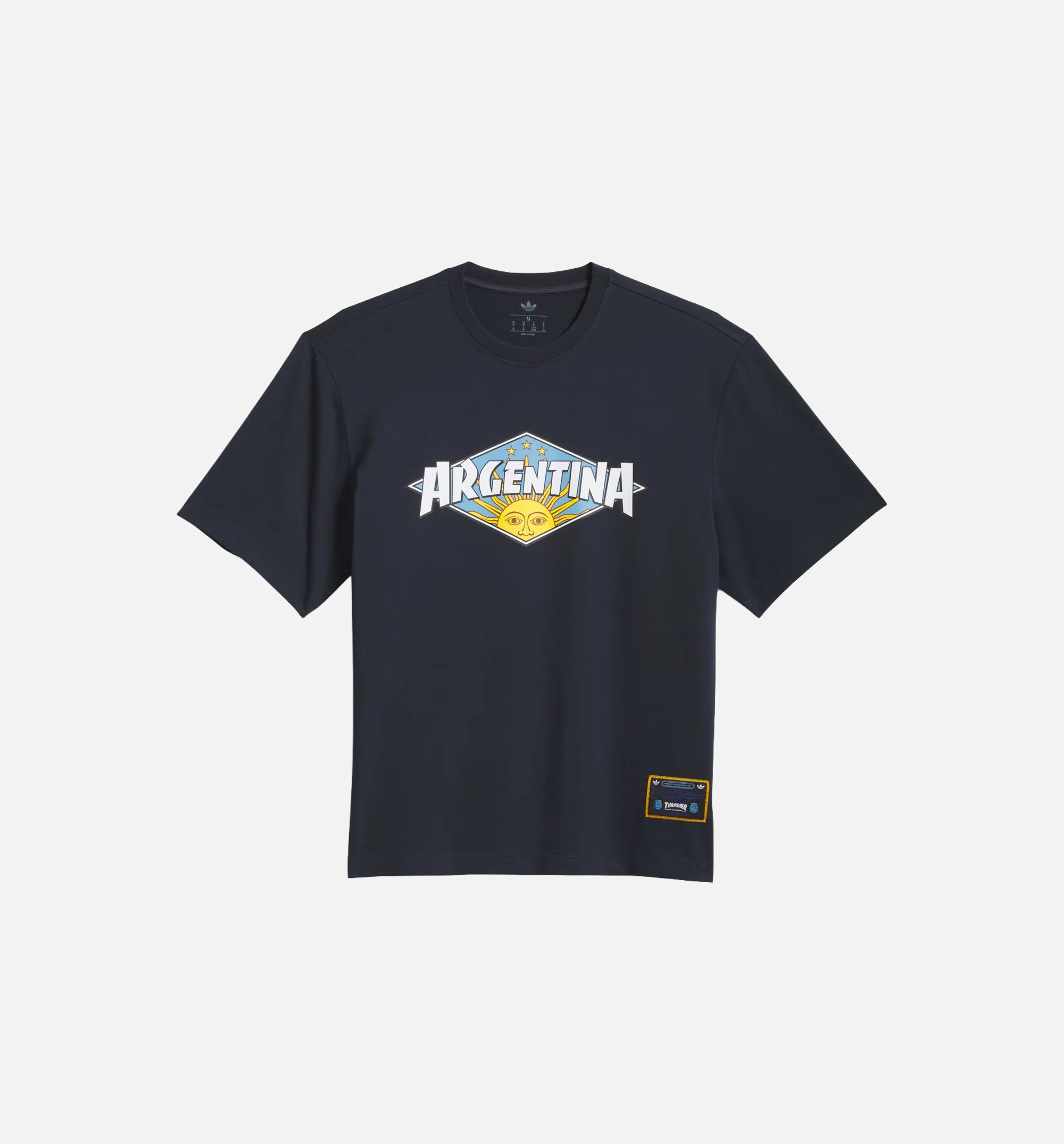 Thrasher X AFA Mens Short Sleeve Shirt Navy White