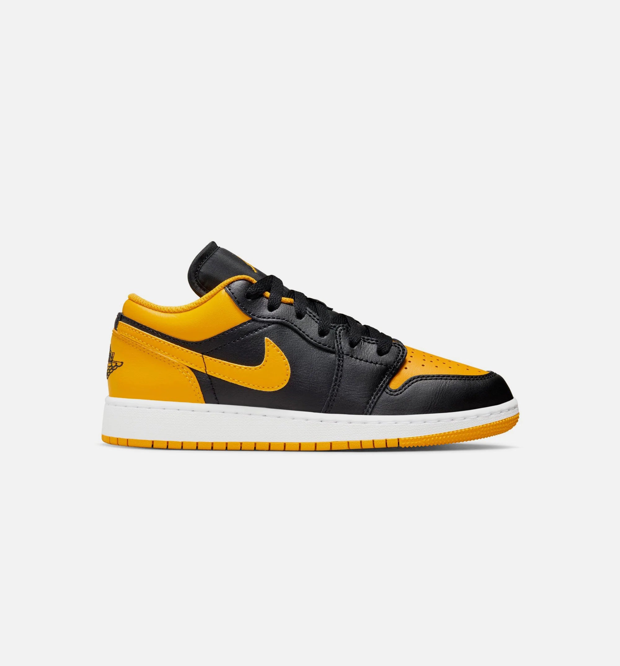 Air Jordan 1 Retro Low Yellow Ochre Grade School Lifestyle Shoe Yellow Black
