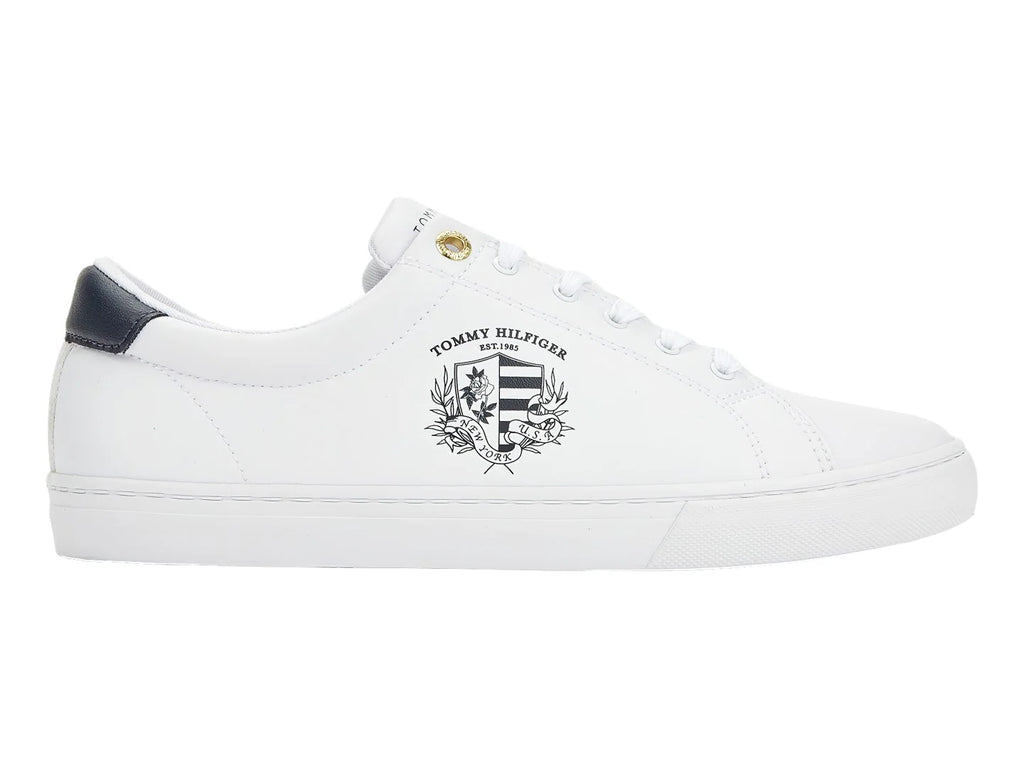 Tenis Tommy Hilfiger TH Crest Blancos para Mujer