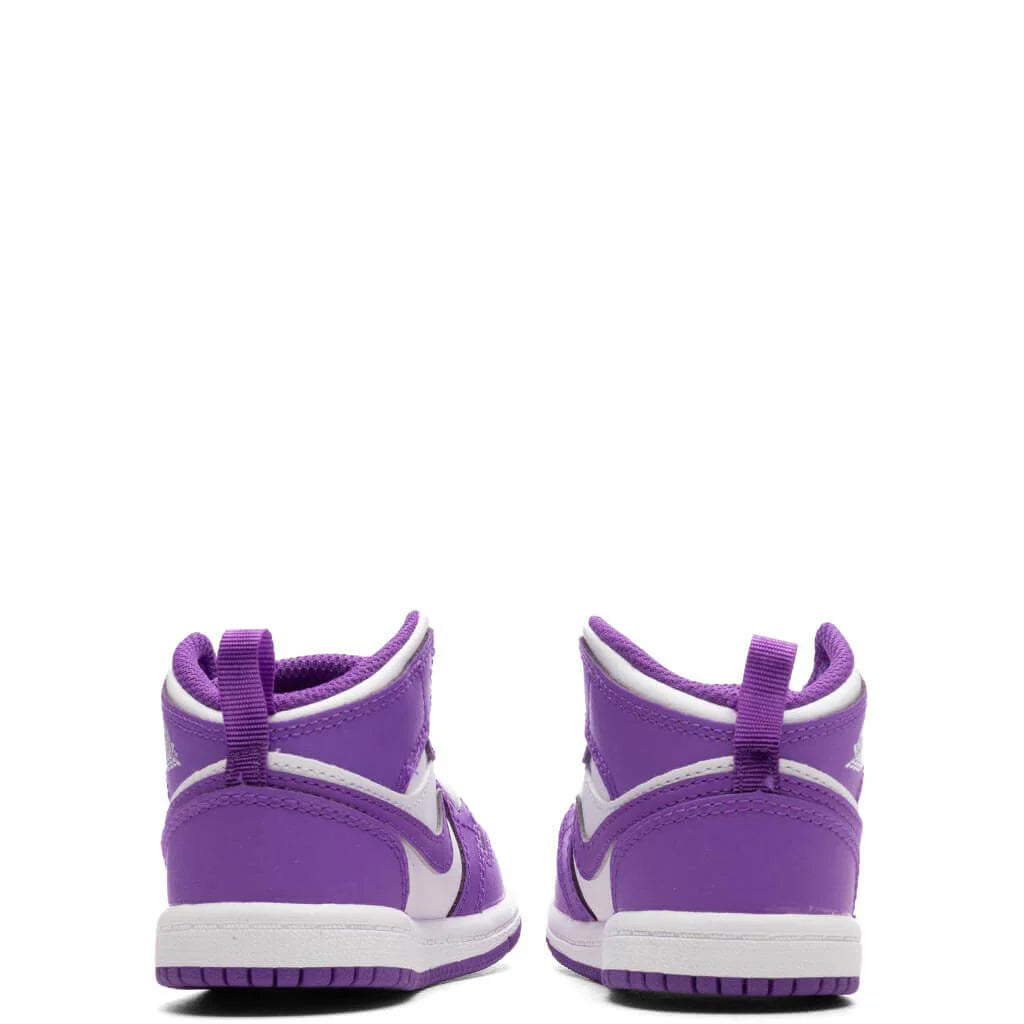 Jordan 1 Mid TD Purple Venom White