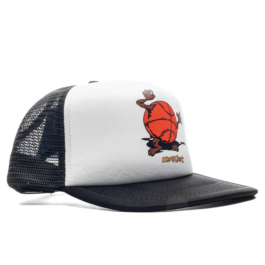 Devil Ball Trucker Hat Black