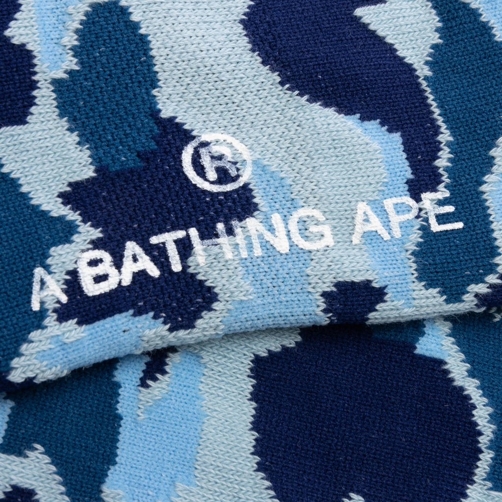 Abc Camo Jacquard Socks Blue