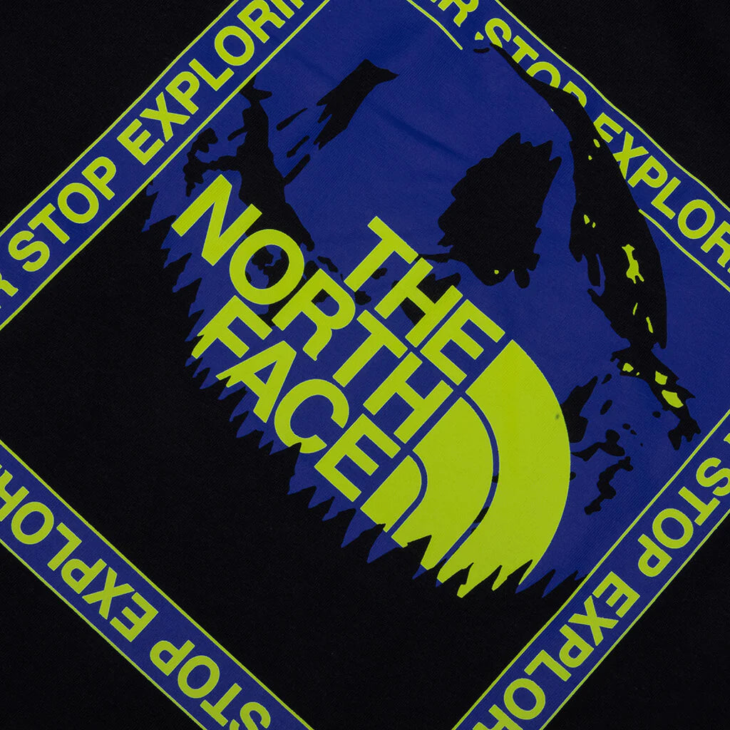 Stay Exploring Regular S S Tee Black
