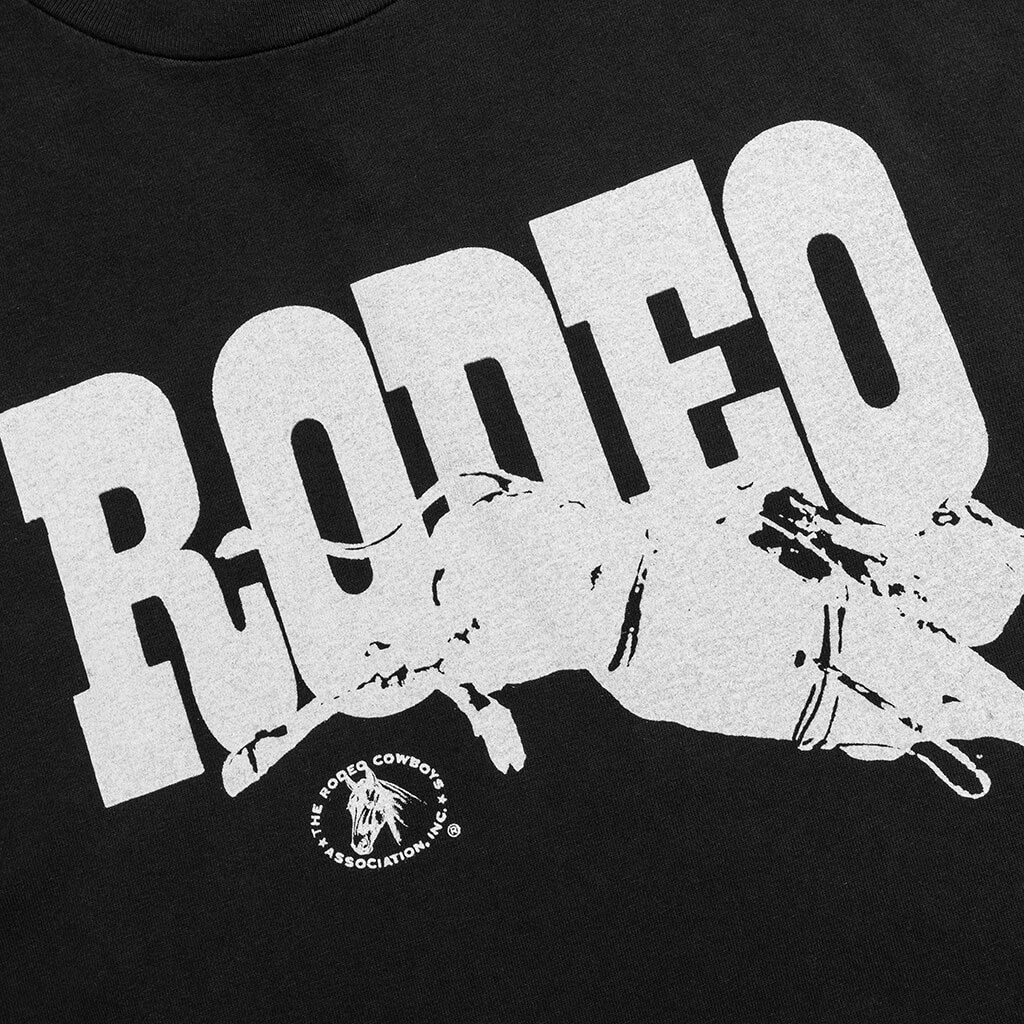 Go Rodeo S S T Shirt Sun Faded Washed Black
