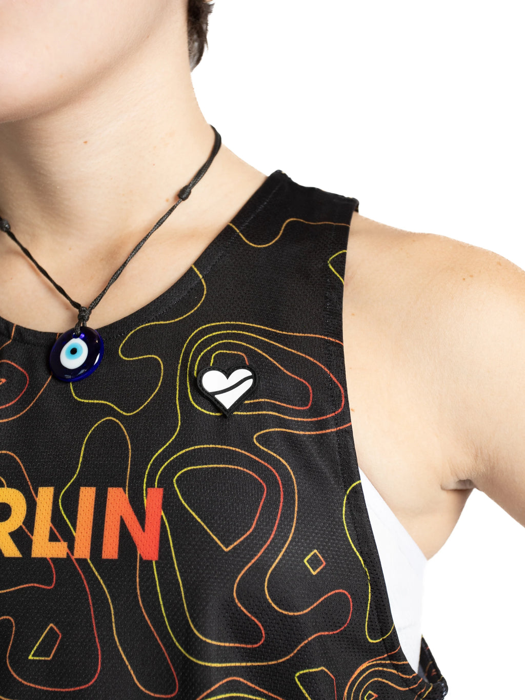 Heartbreak Womens Berlin Crop Singlet