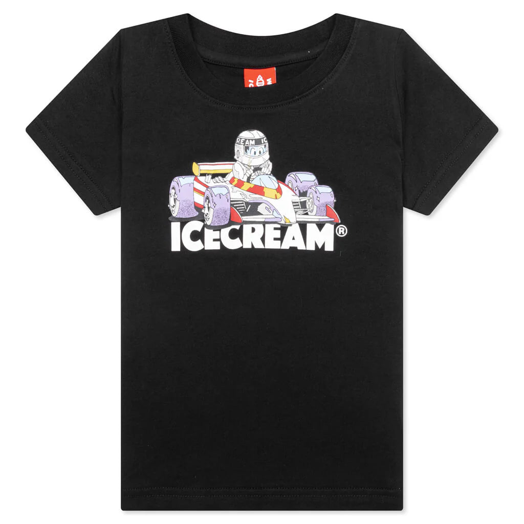 Kids Kart S S Tee Black