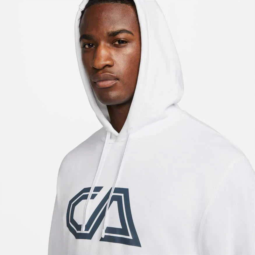 Nike Club America Mens French Terry Soccer Hoodie White