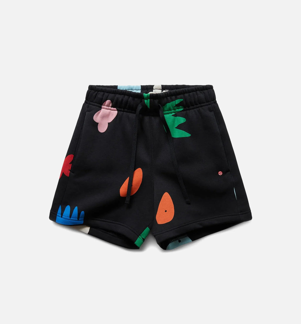 Artist Series By Mia Lee Flight Fleece Womens Shorts Black