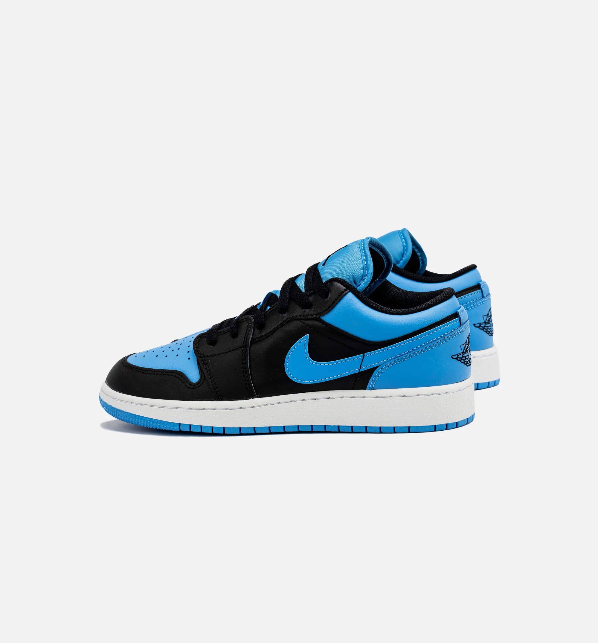 Air Jordan 1 Retro Low University Blue Grade School Lifestyle Shoe Black University Blue