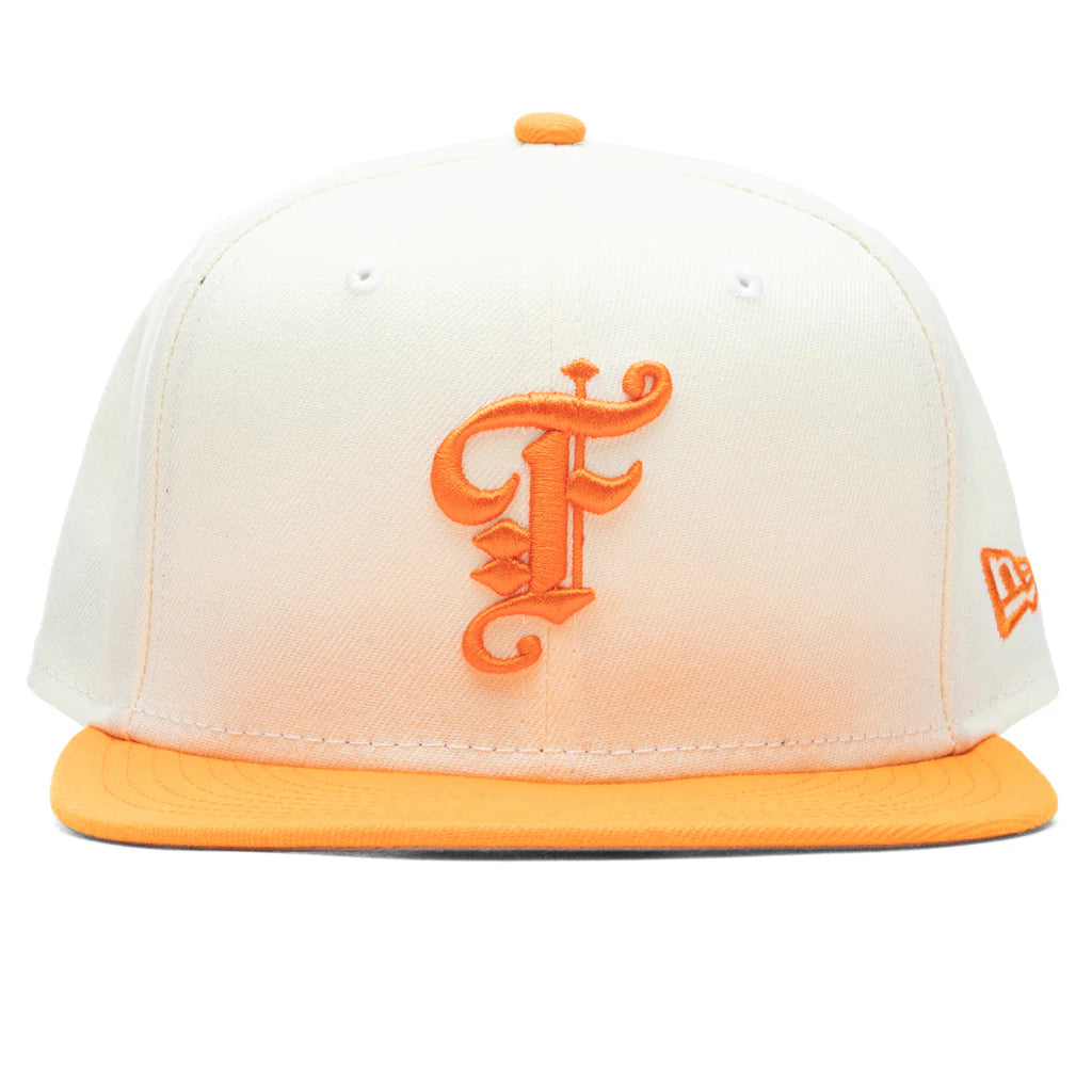 Feature x New Era OE Fitted Cap Off White Dim Orange