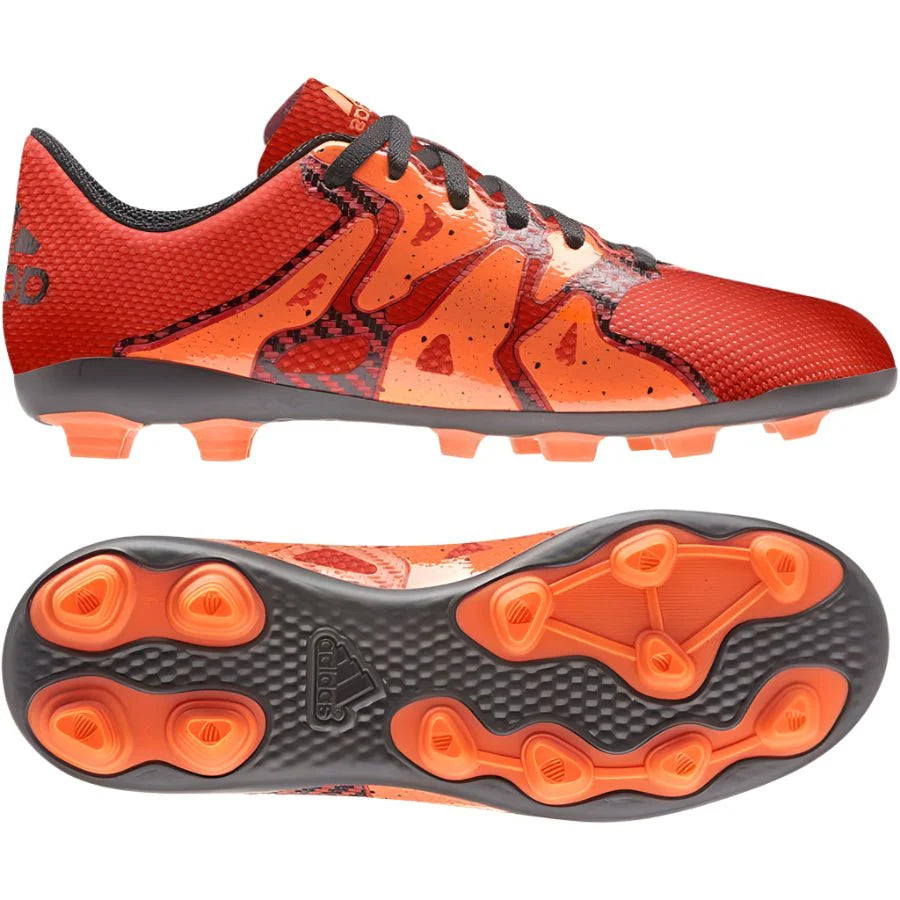 adidas X 154 FxG Firm Ground Youth Soccer Cleats Bold Orange White Solar Orange
