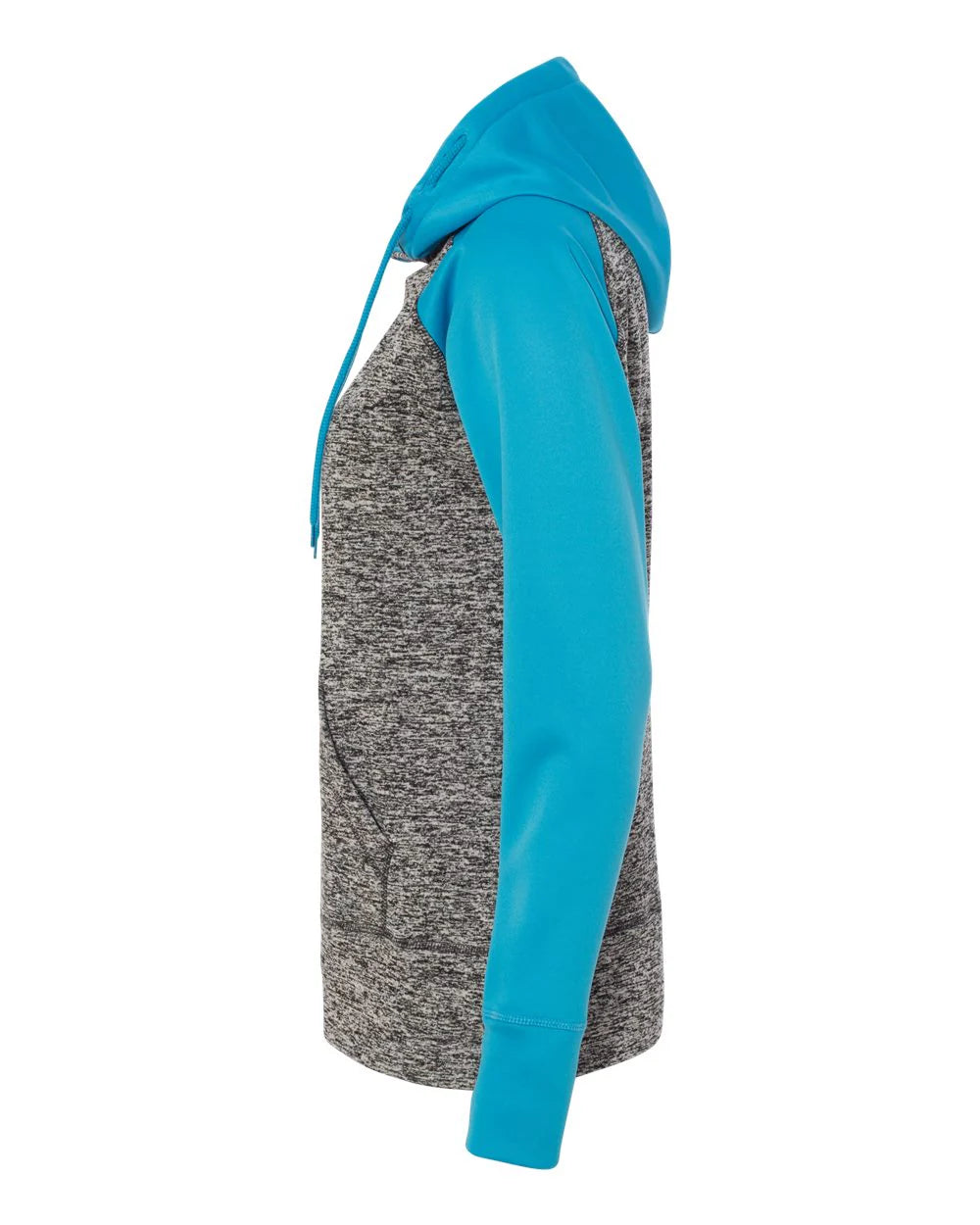 J America Womens Colorblocked Cosmic Fleece Hooded Sweatshirt
