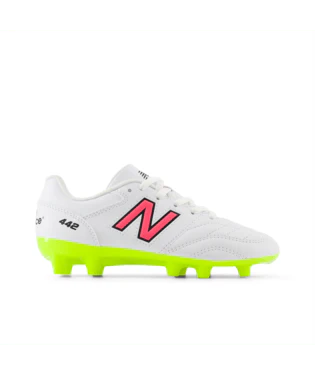 New Balance 442 V2 Academy Junior FG Firm Gound White