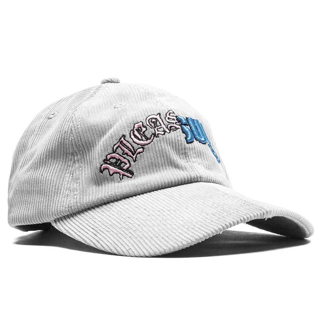 Split Corduroy Cap Grey