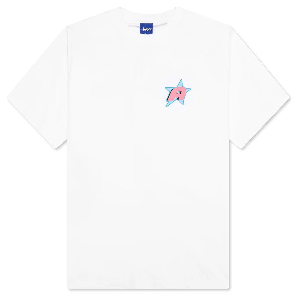 Star A S S Tee White