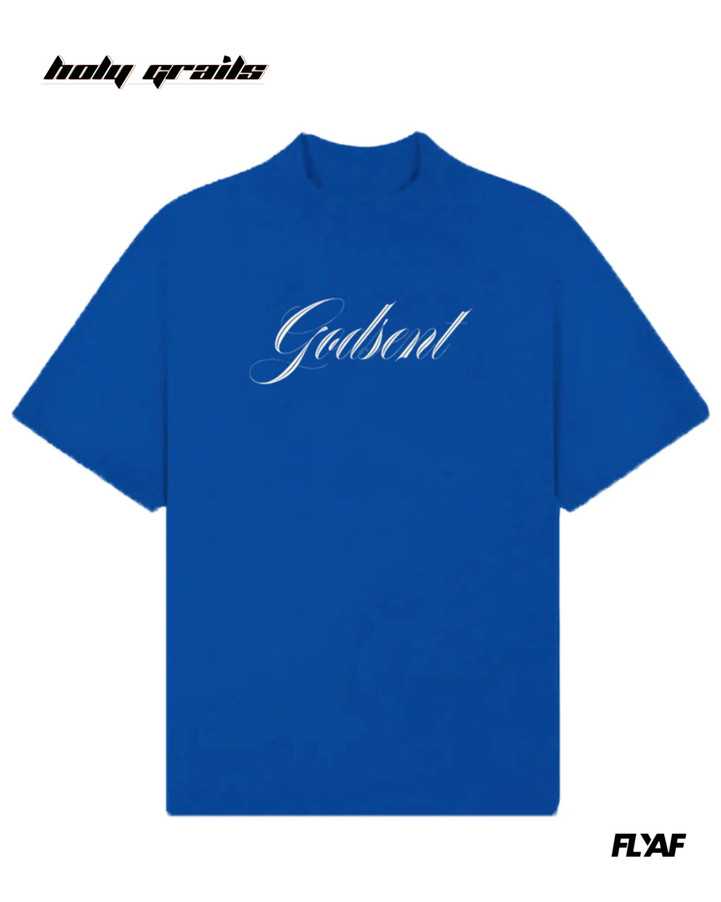 God Sent Blue Oversize Tee HG x FLYAF