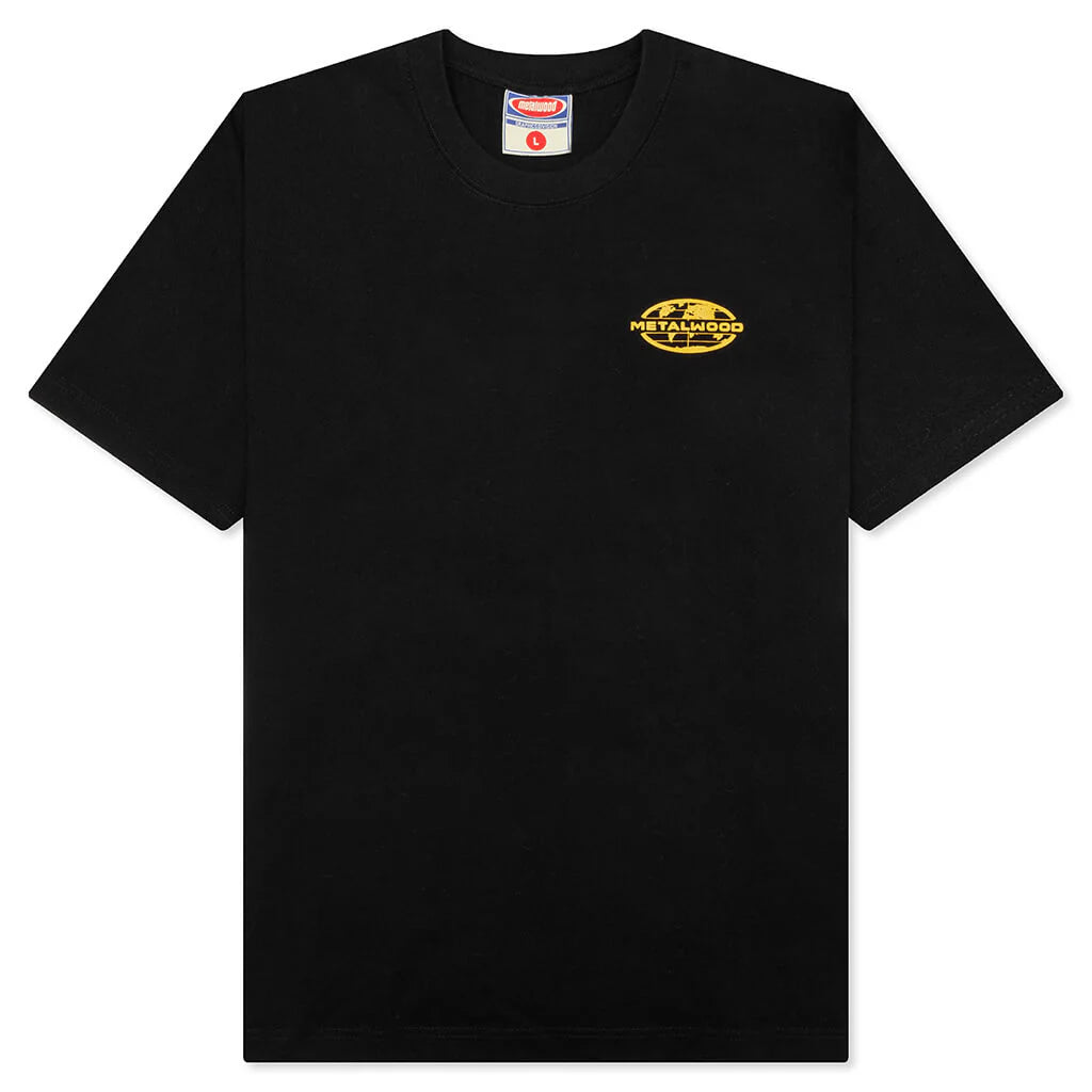 300 Yards T Shirt Overdyed Black