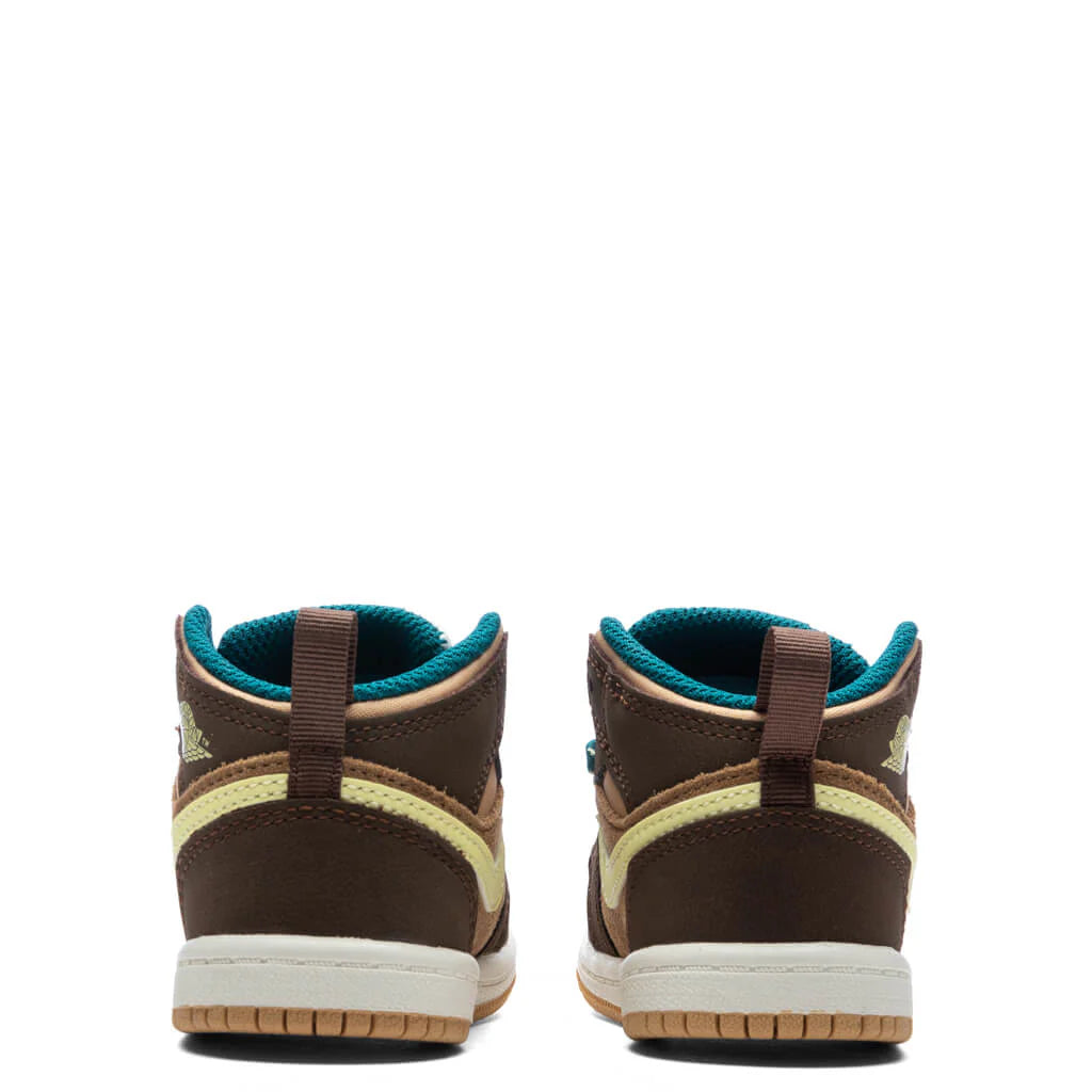 Air Jordan 1 Mid SE TD Cacao Wow Cacao Wow Luminous Green Ale Brown