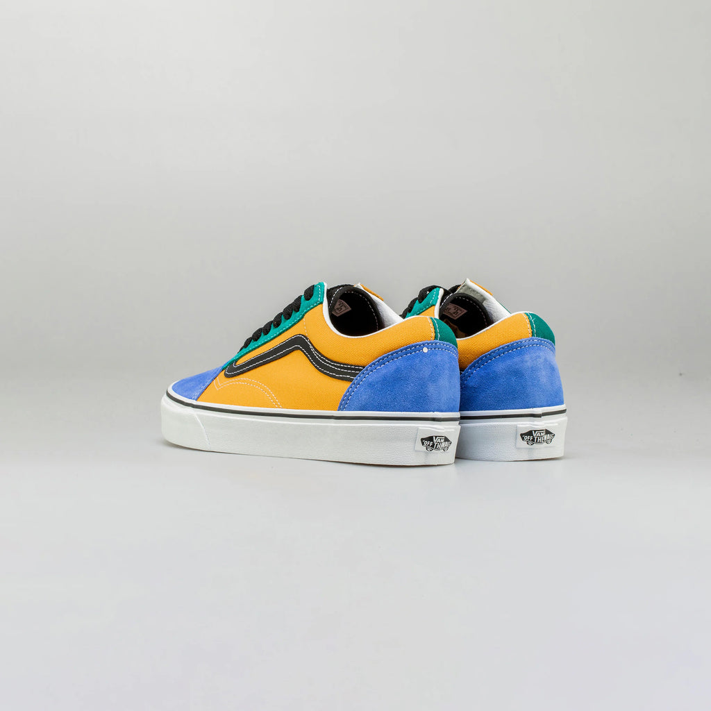Mix Match Old Skool Mens Lifestyle Shoe Yellow Blue Green