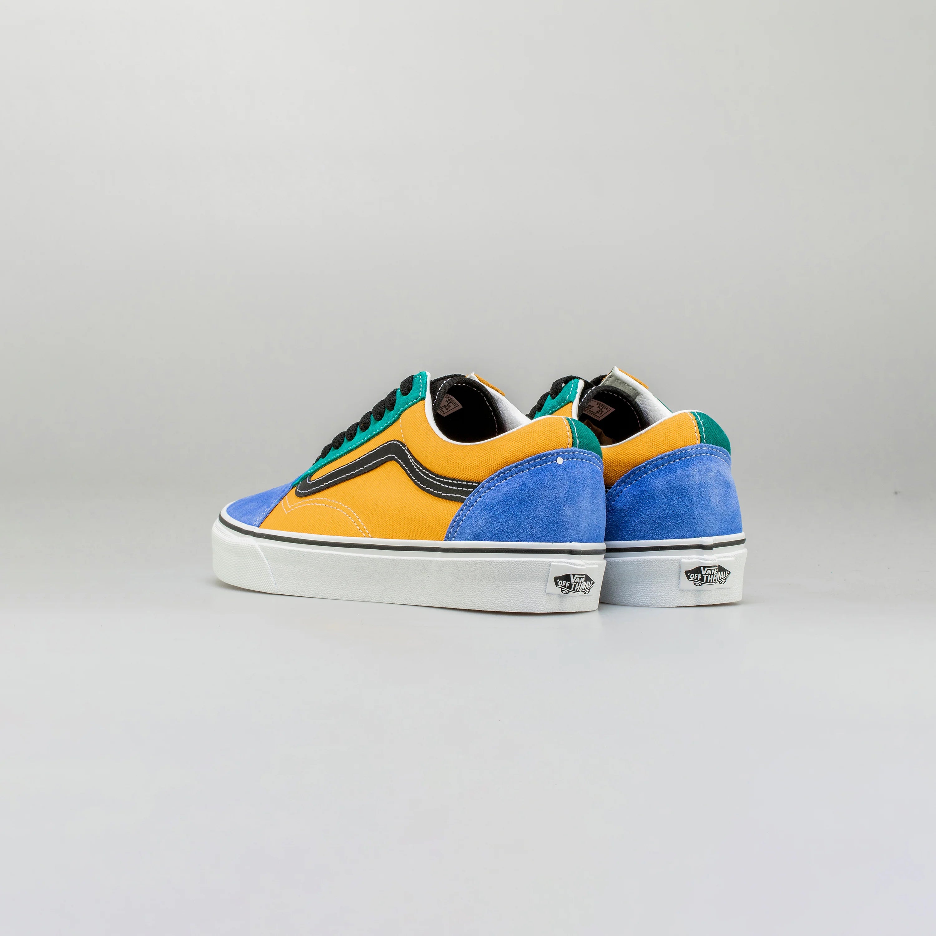 Mix Match Old Skool Mens Lifestyle Shoe Yellow Blue Green