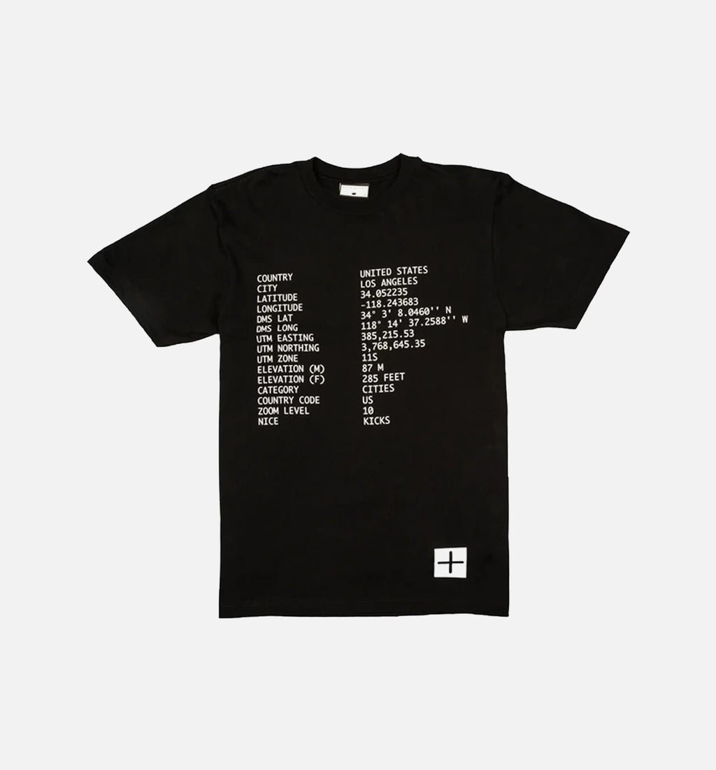 Nice Kicks 2018 Spring Map Collection Mens T Shirt Black Black