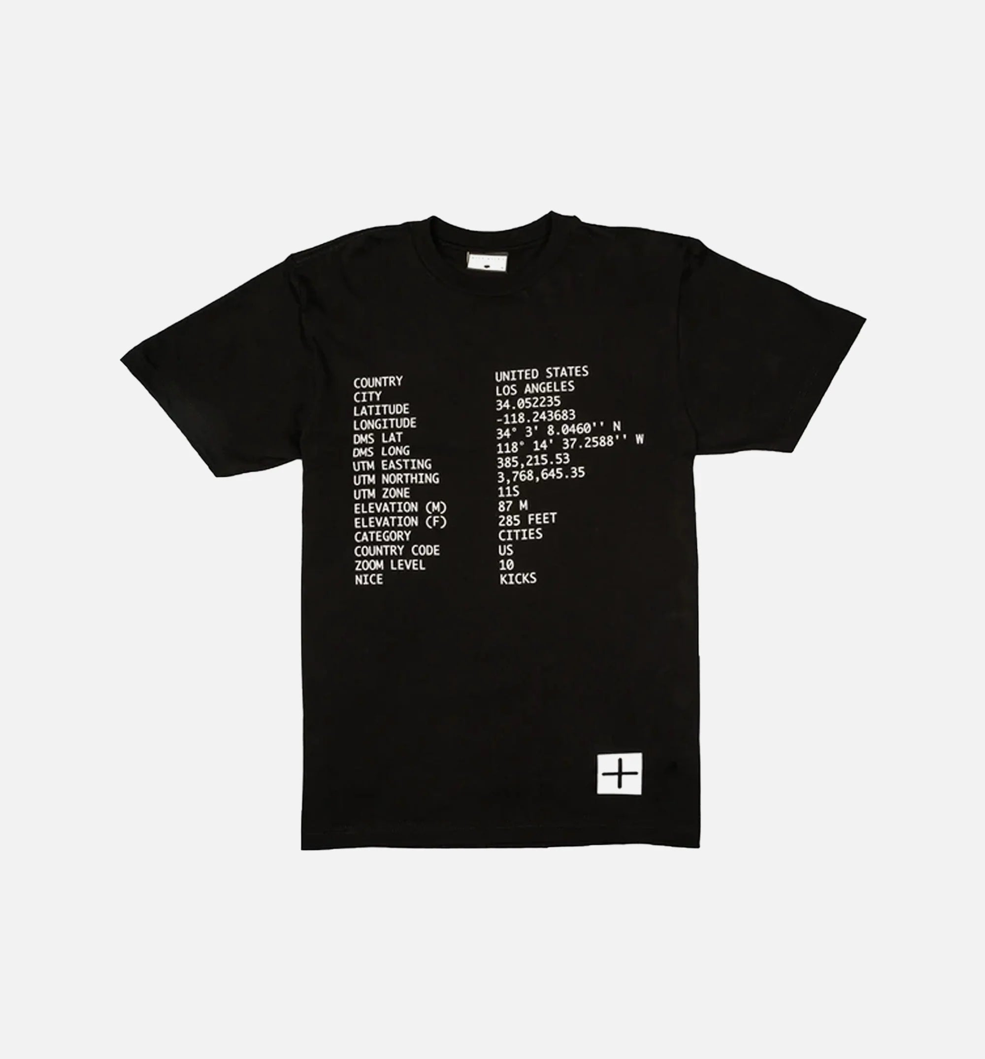 Nice Kicks 2018 Spring Map Collection Mens T Shirt Black Black